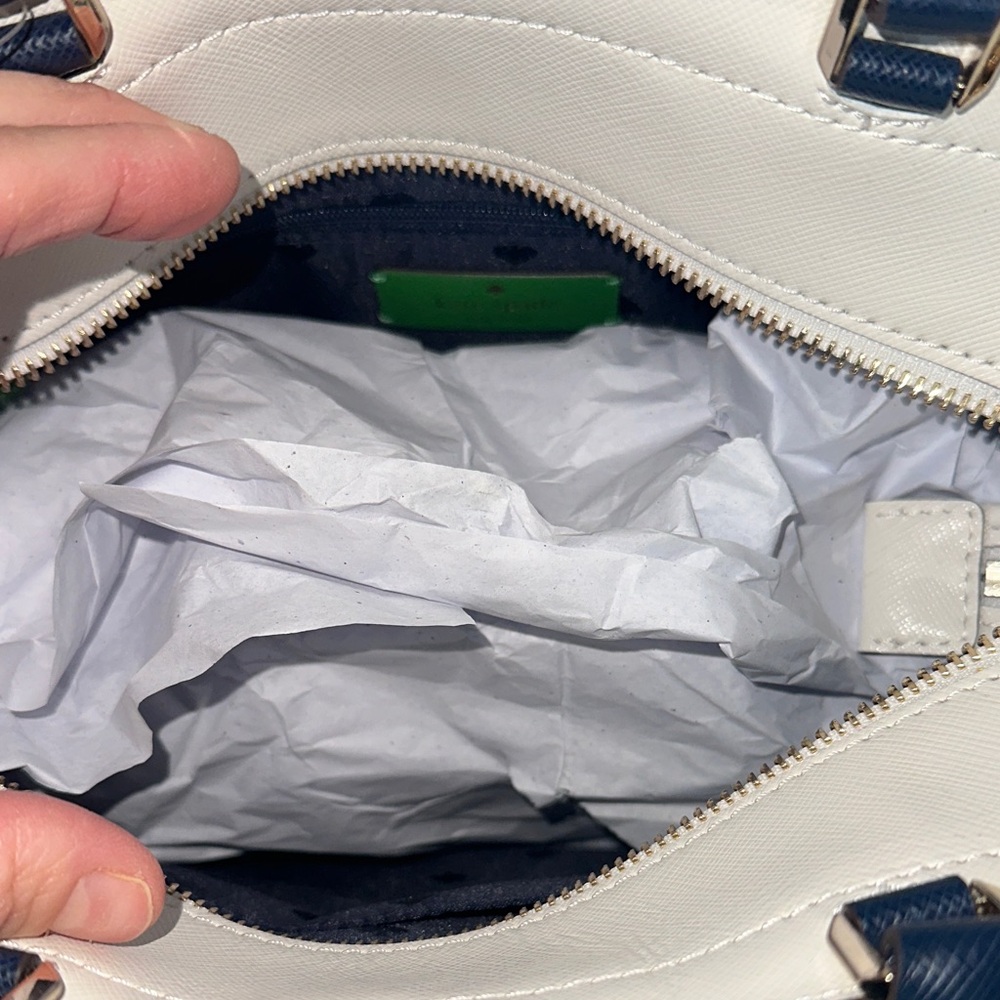 Kate Spade Green and Cream Satchel - Picture 6 of 6